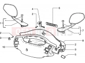 PIAGGIO Handlebars and driving mirrors covers