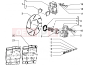 PIAGGIO Brake caliper - Brake disc