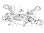 PIAGGIO Handlebars and driving mirrors covers