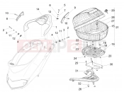 Rear luggage rack - Piaggio Liberty 125 4T 2V 2011