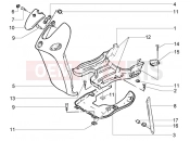 PIAGGIO Liberty 125 La Poste Front shield-foot board-spoiler