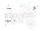 PIAGGIO Liberty 150 Plates - Emblems