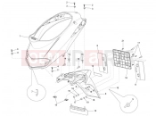 PIAGGIO Liberty 150 Rear cover - Splash guard