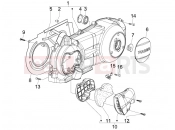 PIAGGIO Liberty 150 Crankcase cover - Crankcase cooling