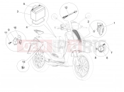 PIAGGIO Liberty 150 Remote control switches - Battery - Horn