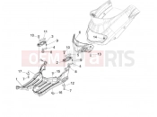 PIAGGIO Liberty 200 Central cover - Footrests