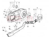 Crankcase cover - Crankcase cooling - Piaggio Liberty 200 2008