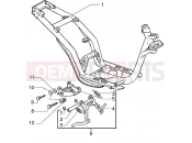 Chassis-Central stand - Piaggio Liberty 50 2T