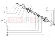 Driven pulley - Piaggio Liberty 50 2T