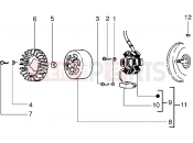 Flywheel magneto - Piaggio Liberty 50 2T