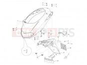 Rear cover - Splash guard - Piaggio Liberty 50 2T 2011