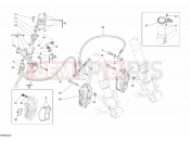 DUCATI 2008 Superbike 1098 S Tricolore FRONT BRAKE SYSTEM » BRAKING SYSTEM