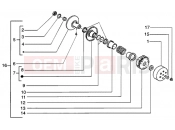 DRIVEN PULLEY - Piaggio Liberty 50 PTT