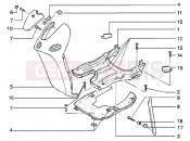 FRONT SHIELD-FOOT-BOARD-SPOILER - Piaggio Liberty 50 PTT