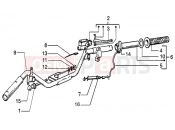 HANDLEBARS COMPONENT PARTS - Piaggio Liberty 50 PTT