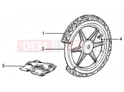 REAR WHEEL - Piaggio Liberty 50 PTT