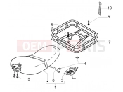 SADDLE -LUGG.CARRIER - Piaggio Liberty 50 PTT