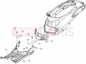 PIAGGIO Liberty elettrico PPT (E) Central cover - Footrests