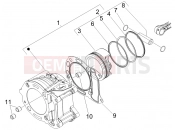 PIAGGIO MP3 125 Cylinder-piston-wrist pin unit