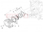 PIAGGIO MP3 125 YOUrban ERL Cylinder-piston-wrist pin unit