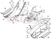 PIAGGIO MP3 250 Central cover - Footrests