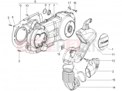PIAGGIO MP3 250 Crankcase cover - Crankcase cooling