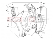 PIAGGIO MP3 250 ie LT Front glove-box - Knee-guard panel