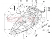 PIAGGIO MP3 250 ie LT Helmet huosing - Undersaddle