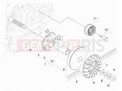 PIAGGIO MP3 300 4T 4V ie ERL Hibrid Driving pulley