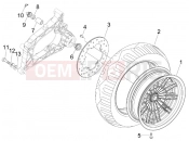 PIAGGIO MP3 300 4T 4V ie ERL Hibrid Rear wheel