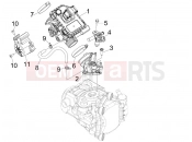 Throttle body - Injector - Induction joint - Piaggio MP3 300 4T 4V ie LT Hibrid 2011