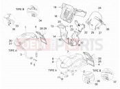 PIAGGIO MP3 300 ie LT Touring Wheel huosing - Mudguard