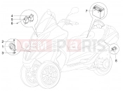 PIAGGIO MP3 300 ie MIC Remote control switches - Battery - Horn