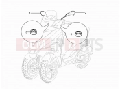 PIAGGIO MP3 300 YOUrban ERL Driving mirror/s