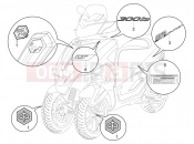 Plates - Emblems - Piaggio MP3 300 YOUrban LT RL - Sport 2018