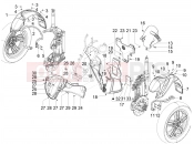 Wheel huosing - Mudguard - Piaggio MP3 300 YOUrban LT RL - Sport 2018