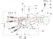PIAGGIO MP3 400 ie hengerfej - szelep