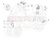 PIAGGIO MP3 400 ie LT & LT Sport Remote control switches - Battery - Horn