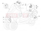 PIAGGIO MP3 400 ie Remote control switches - Battery - Horn