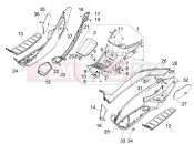 PIAGGIO MP3 400 RL Touring Central cover - Footrests