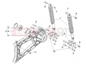 PIAGGIO MP3 400 RL Touring Rear suspension - Shock absorber/s