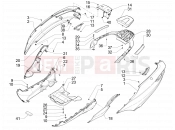 Side cover - Spoiler - Piaggio MP3 500 LT Sport 2014