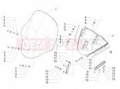 Windshield - Glass - Piaggio MP3 500 LT Sport 2014