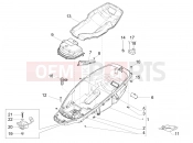 Helmet huosing - Undersaddle - Piaggio MP3 500 LT Sport 2016