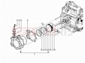 Cylinder-piston-wrist pin unit - Piaggio MP3 500 LT Sport - Business ABS 2017