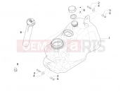 Fuel tank - Piaggio MP3 500 LT Sport - Business ABS 2017