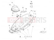 Helmet huosing - Undersaddle - Piaggio MP3 500 LT Sport - Business ABS 2017