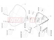 Windshield - Glass - Piaggio MP3 500 LT Sport - Business ABS 2017