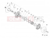 Driven pulley - Piaggio MP3 500 LT Sport - Business 2019