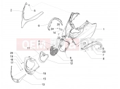 Front shield - Piaggio MP3 500 LT Sport - Business 2019